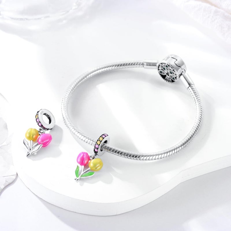 Hapour Store 925 Sterling Silver Charms for Bracelets Necklace European Jewelry Pendant Beads Charm for Women Mom - Image 1